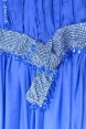 Rochie de seara din matase albastra Saphire
