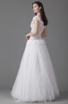 Lace wedding dress Evelyn with hand made 3D floral details
