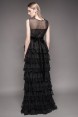 Ruffled evening gown Theresa  - back