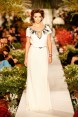 White silk-satin bridal gown Alberta